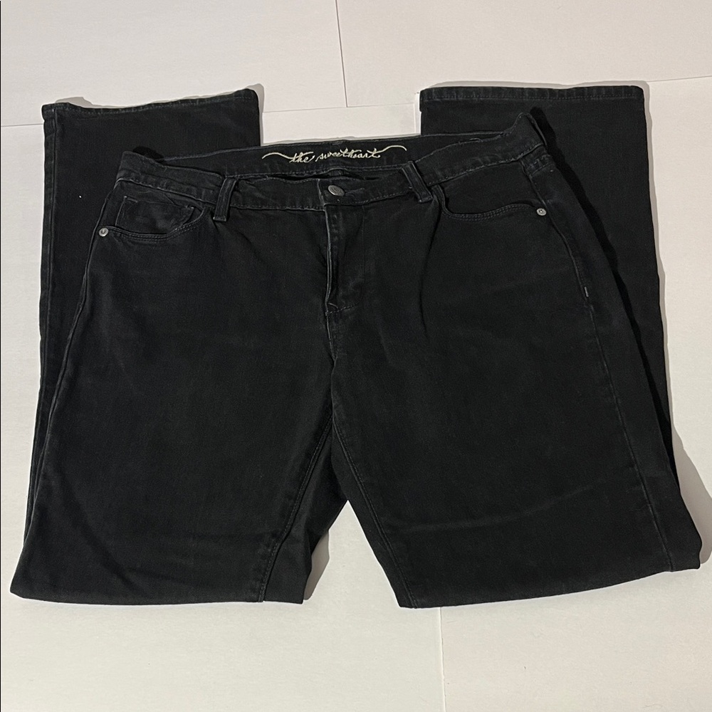 Old Navy The Sweetheart Black Denim Jeans Classic Rise Boot Cut Y2K Vintage sz 8